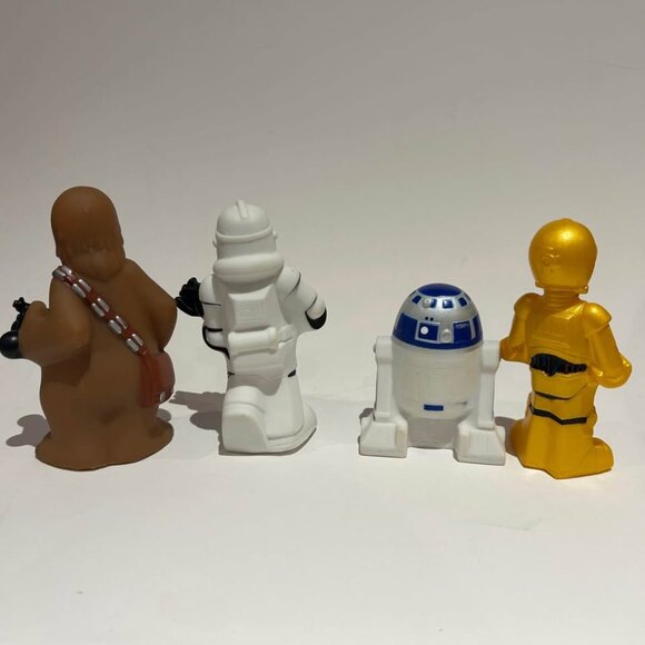 STAR WARS Bath Pool Toys R2D2 C-3PO Figures - Picture 2 of 3